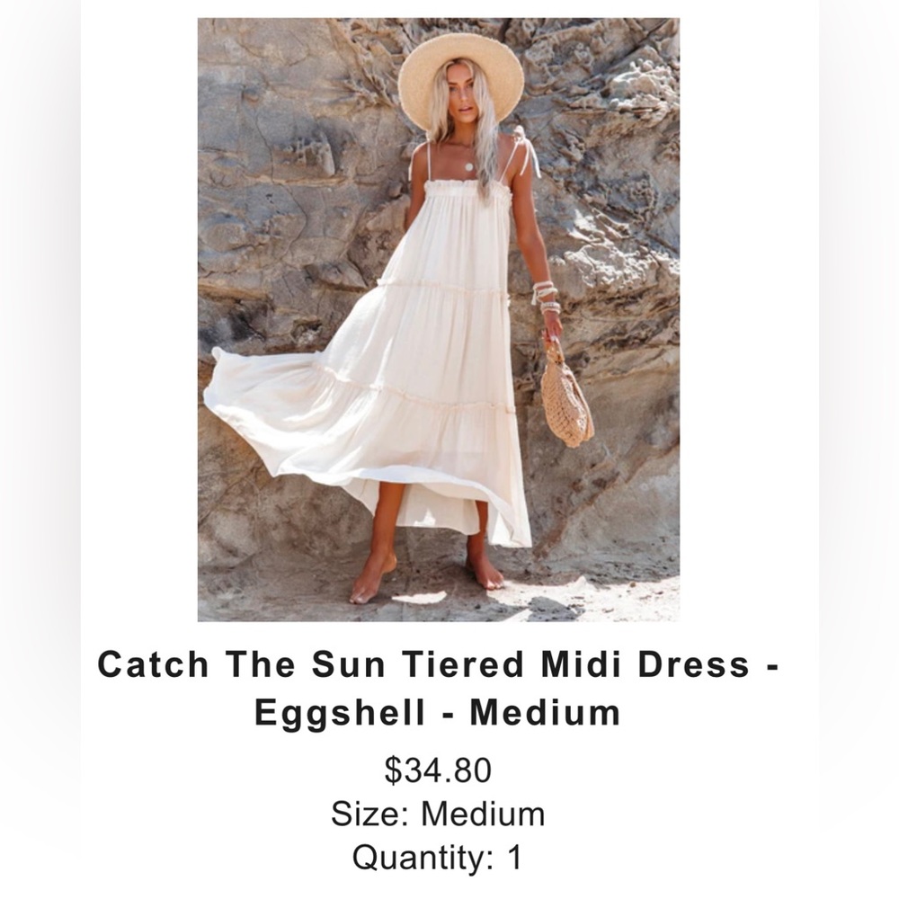 Vici Catch the sun midi dress. Brand new tags on